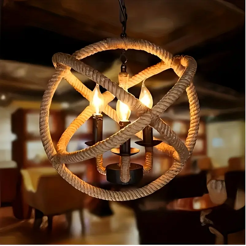 1pc 3-Light Industrial Vintage American