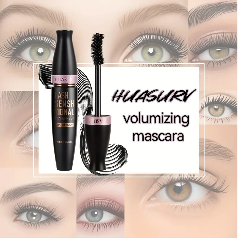 1pc HUASURV Black Volume Mascara