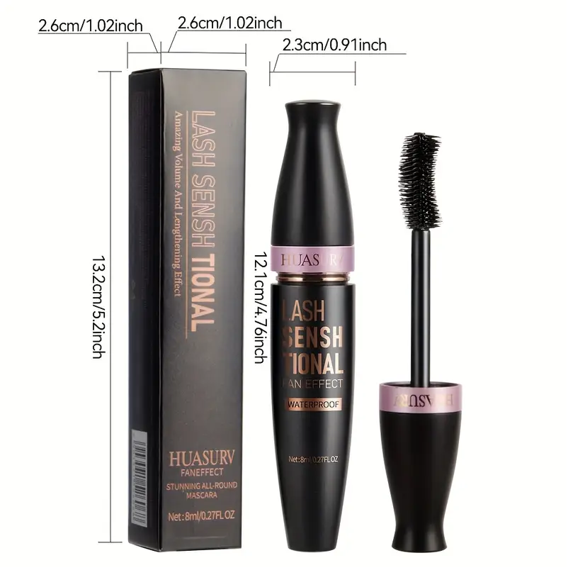 1pc HUASURV Black Volume Mascara