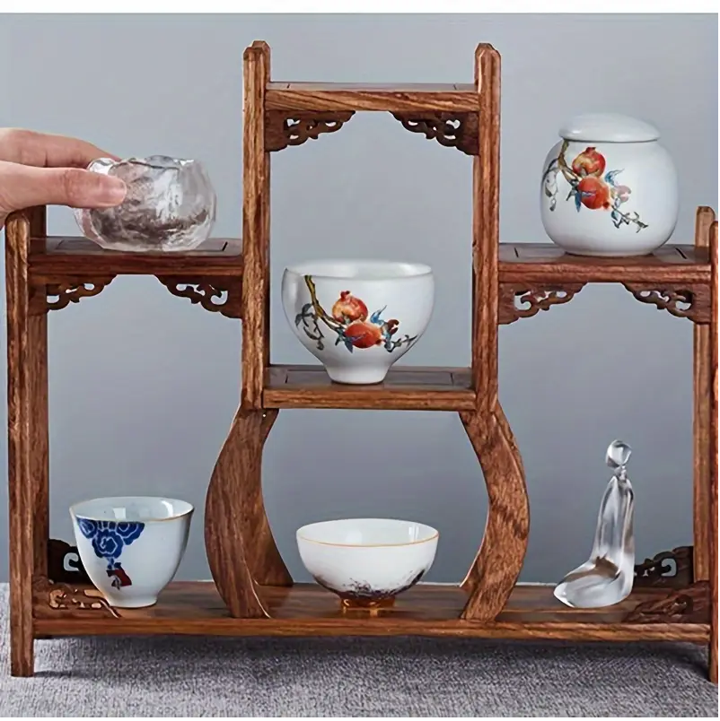 1pc Small Collection Figure Wooden Display Stand