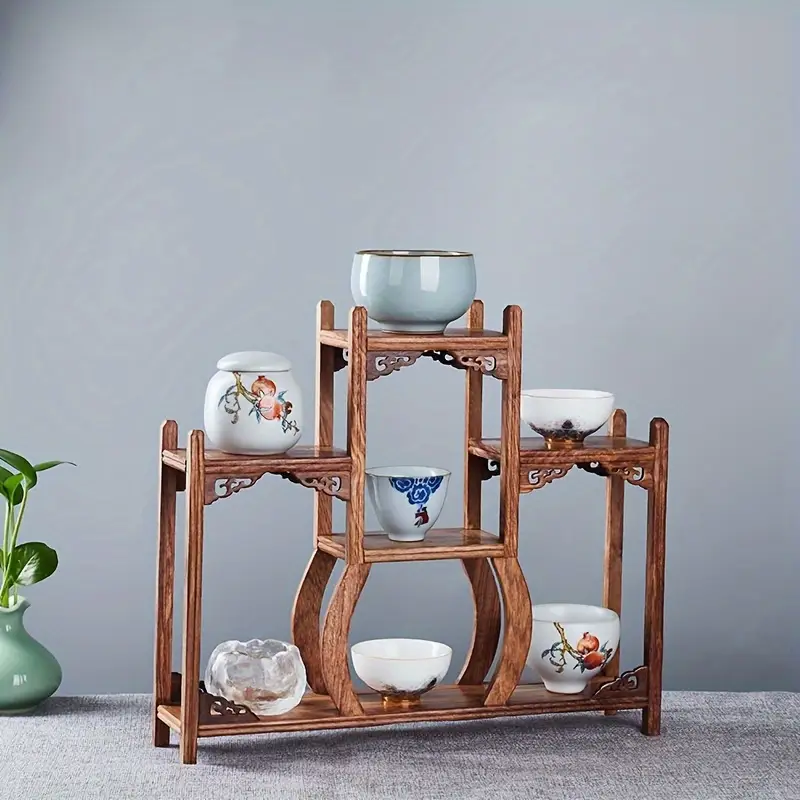 1pc Small Collection Figure Wooden Display Stand