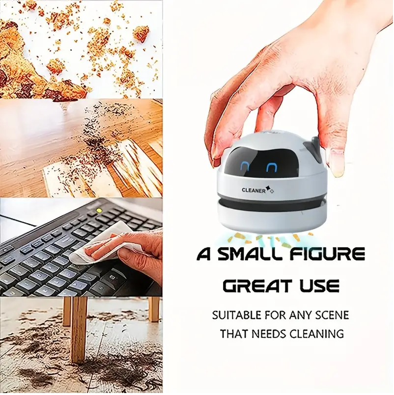 A Mini Desktop Vacuum Cleaner