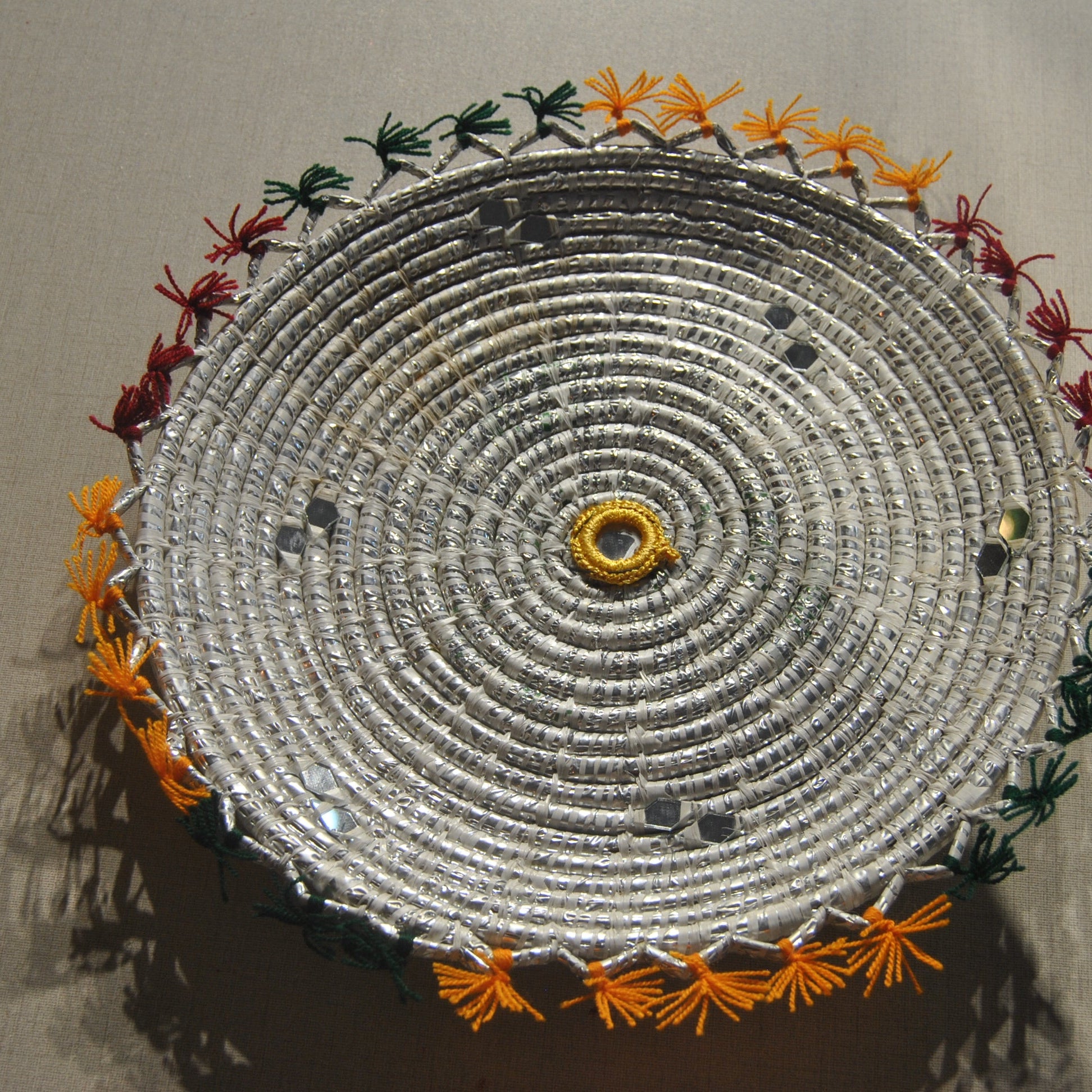 Fancy wooven tray