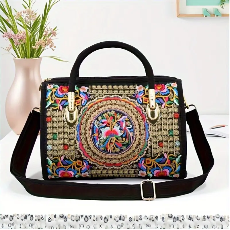 Embroidered Handbag