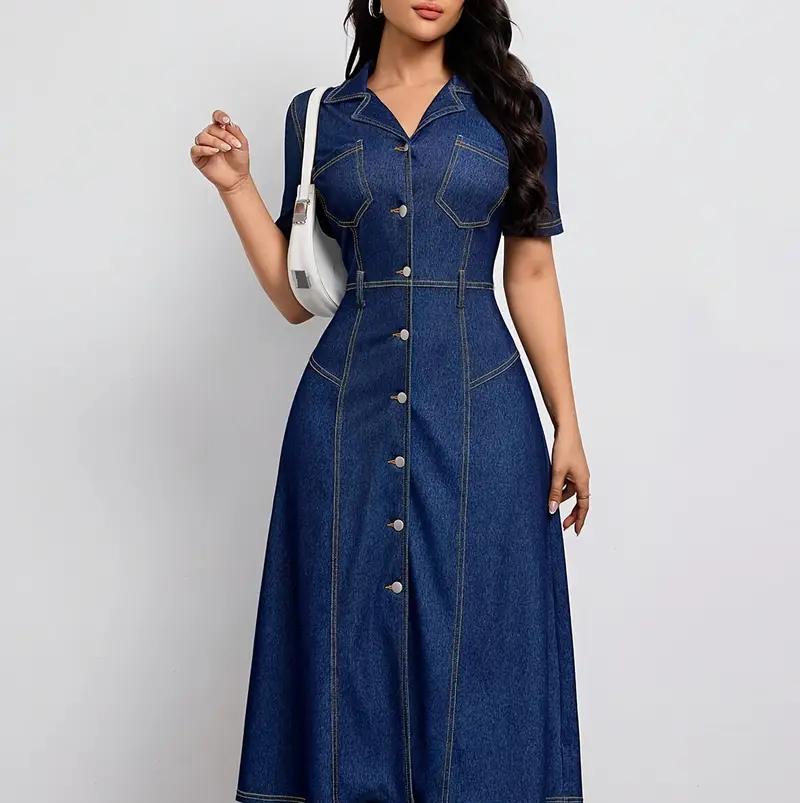 Cross-border Women's Short Sleeve Dress