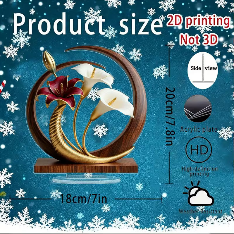 Elegant Floral and Curved Design.