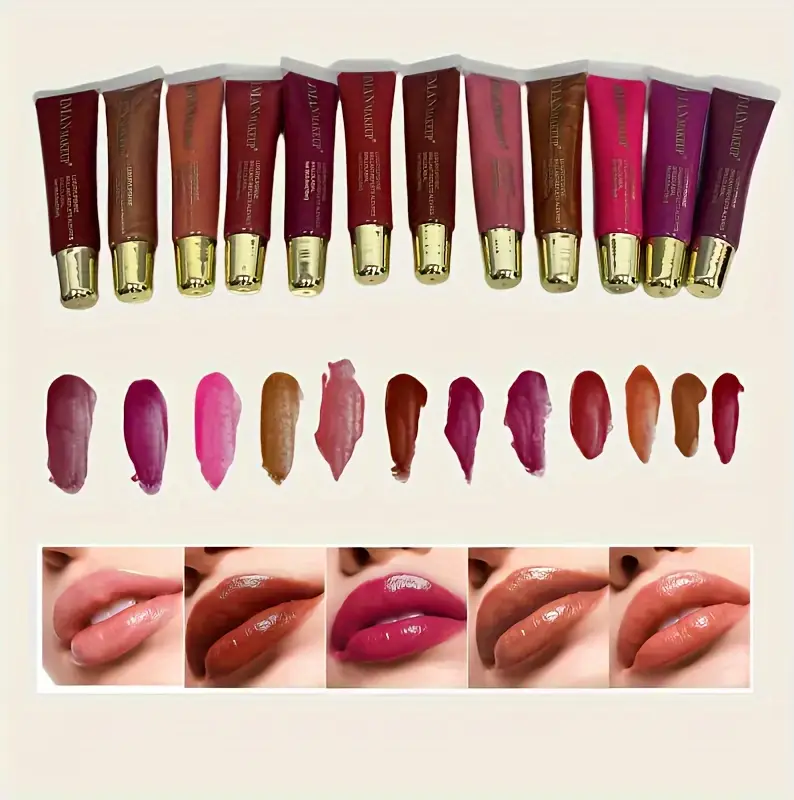 12 pcs lip gloss set
