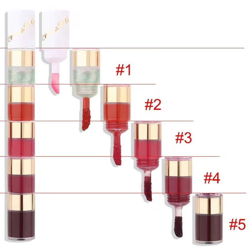 Lip Glaze Waterproof Sweatproof Colorfast Lipstick -