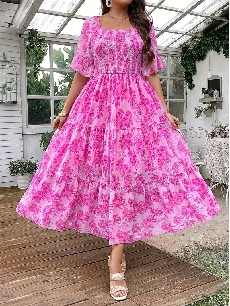 Women's Floral Print Casual Dress