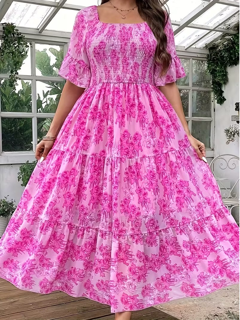 Women's Floral Print Casual Dress