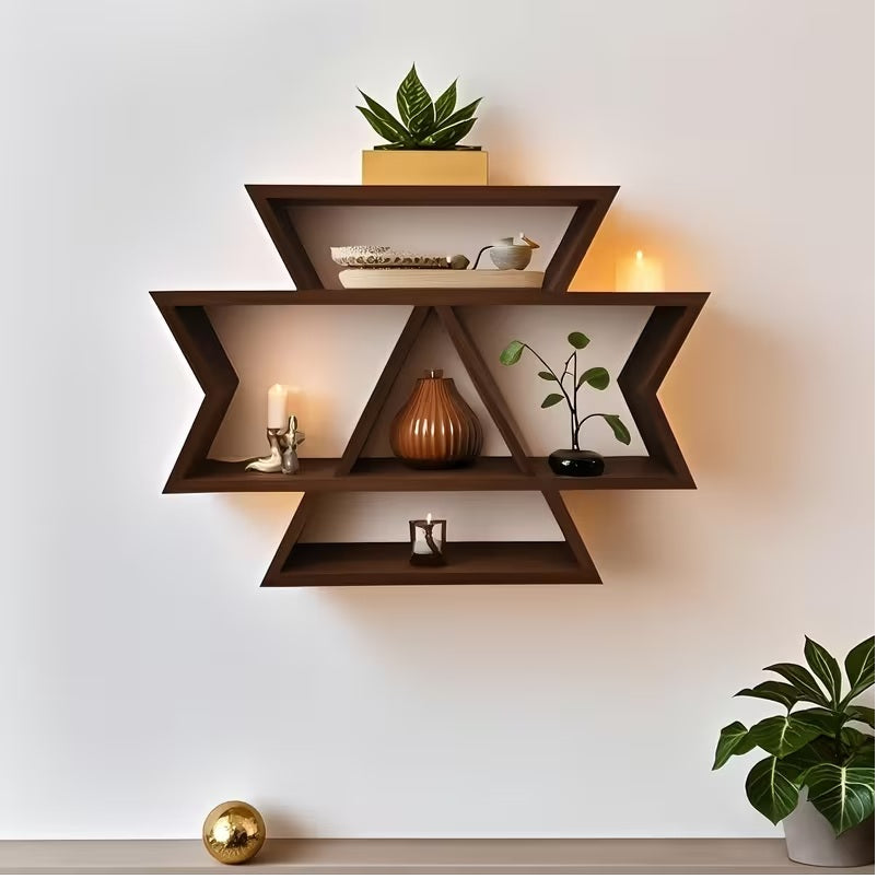 Solid Wood Wall-Mounted Floating Shelves -