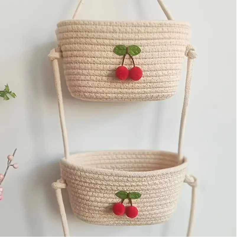 1pc 3-tier Hanging Storage Baskets