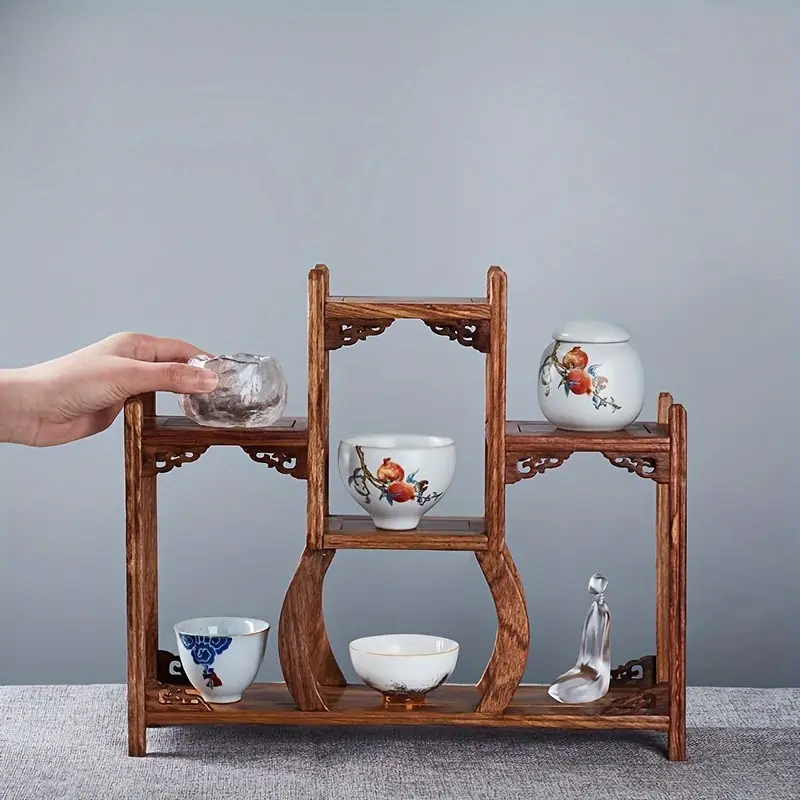 1pc Small Collection Figure Wooden Display Stand