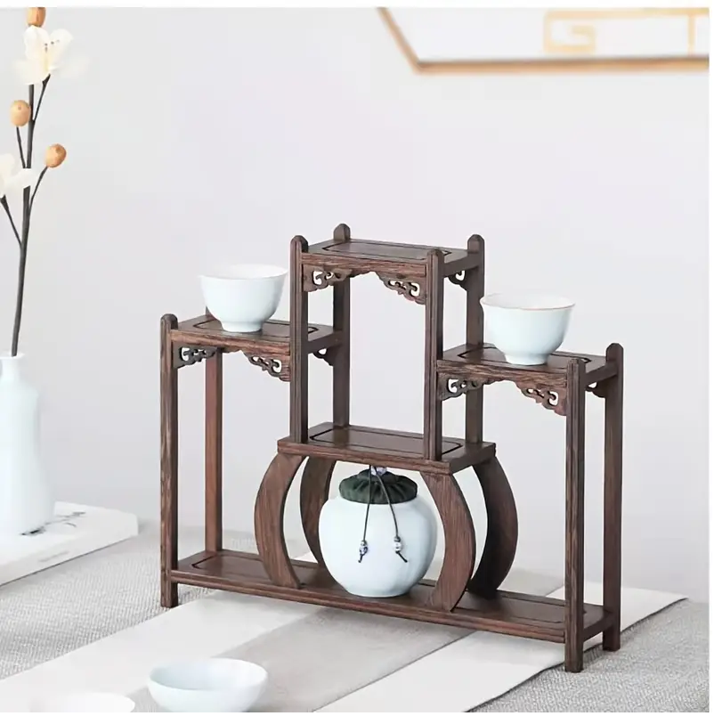 1pc Small Collection Figure Wooden Display Stand