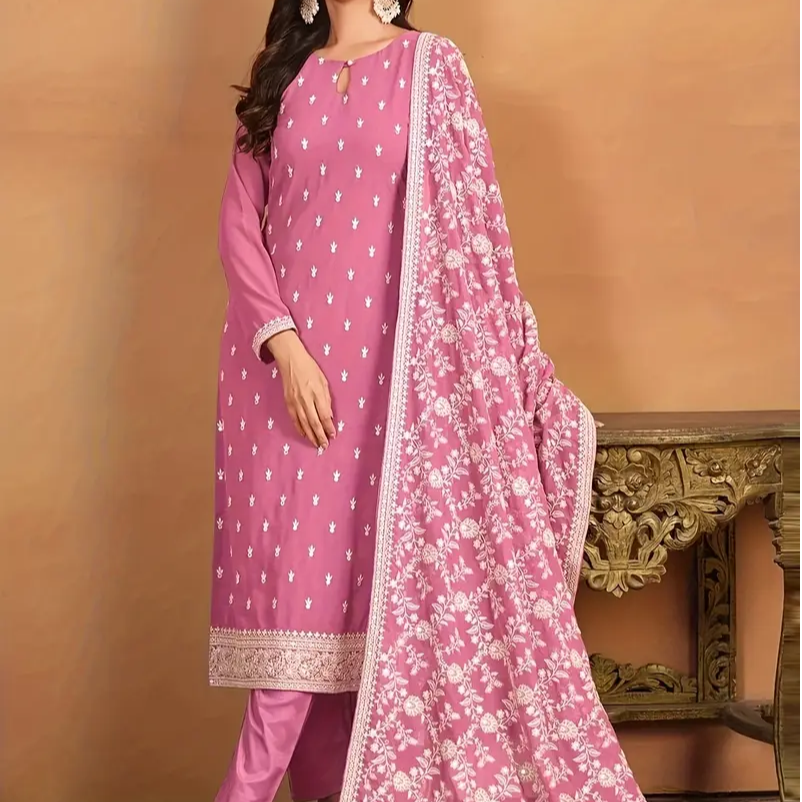 3pcs Women's Middle Eastern Traditional Gown Set