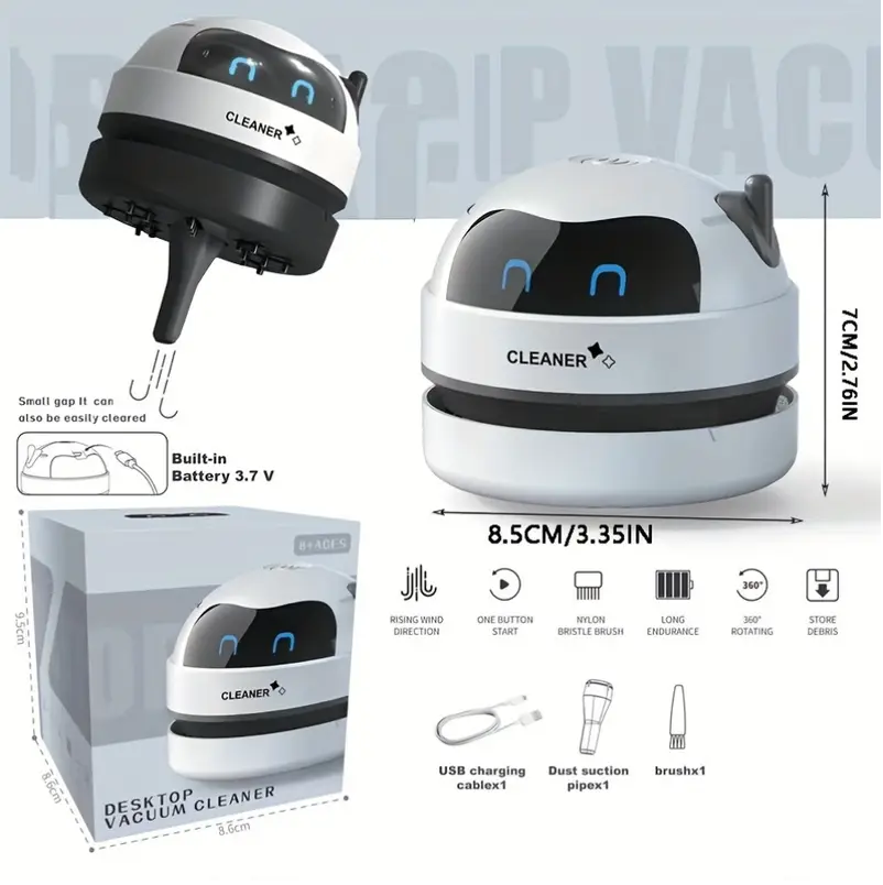 A Mini Desktop Vacuum Cleaner