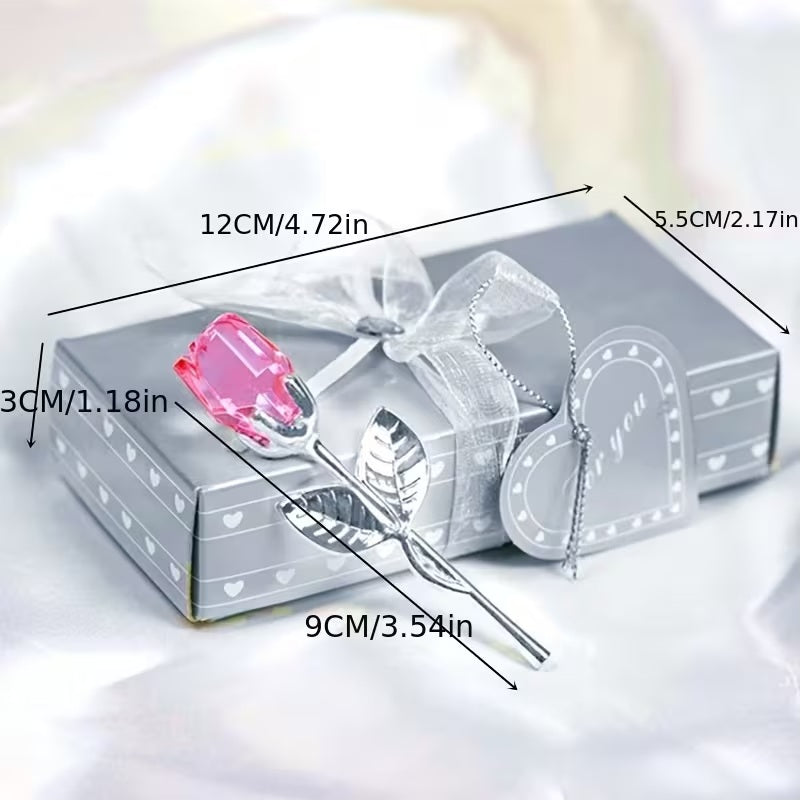 Elegant Crystal Rose Gift Box