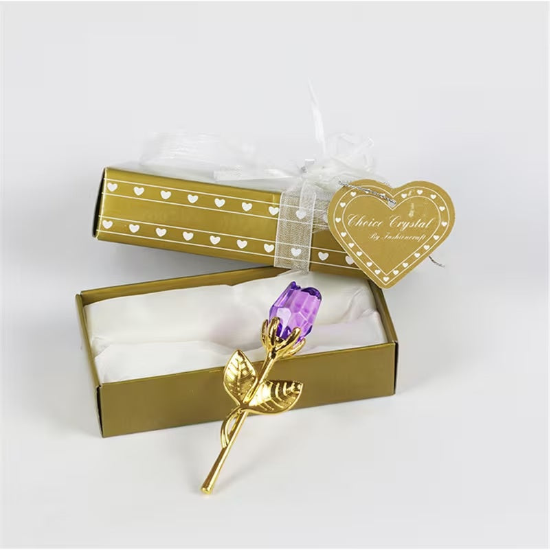 Elegant Crystal Rose Gift Box