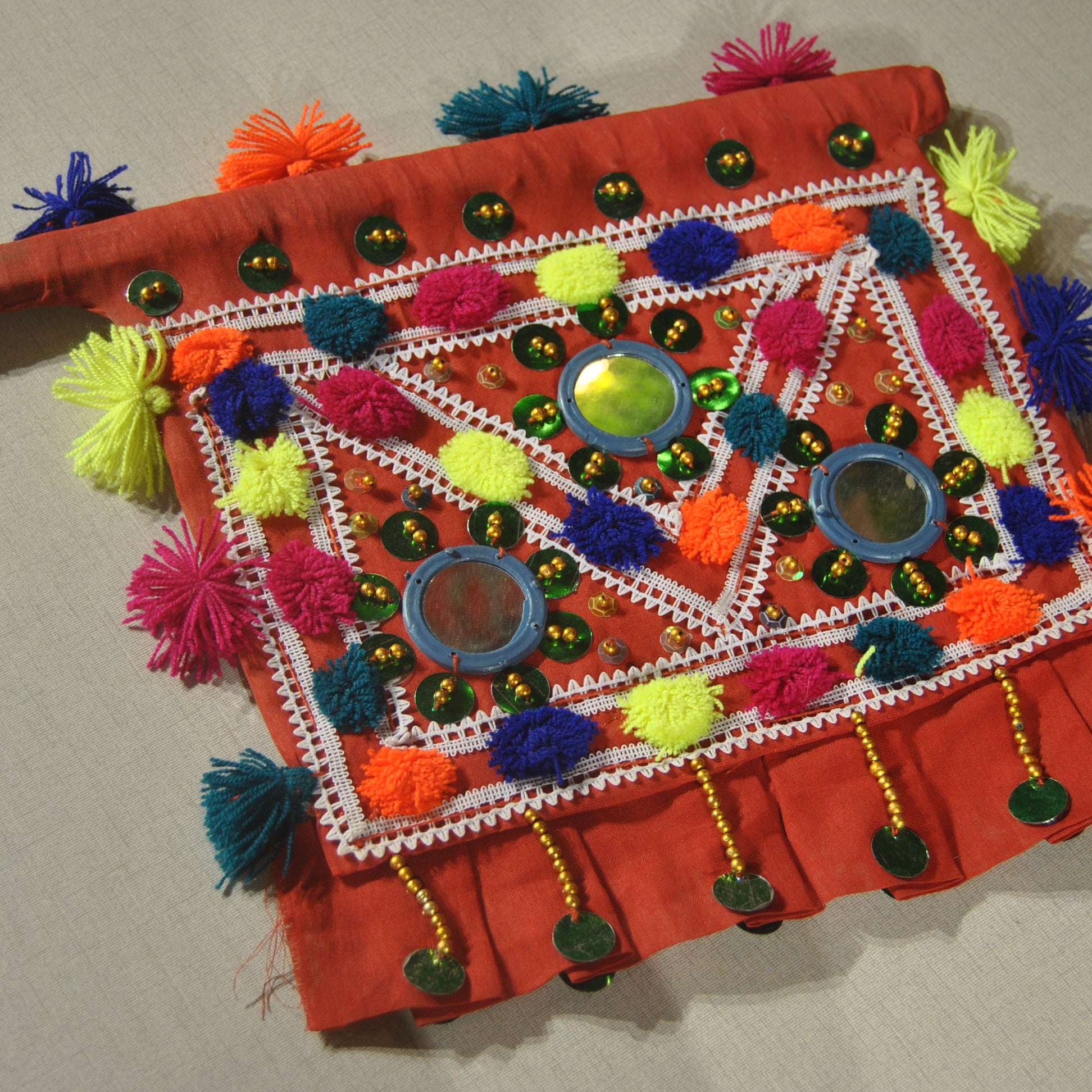 Fancy folk embroidery ornament