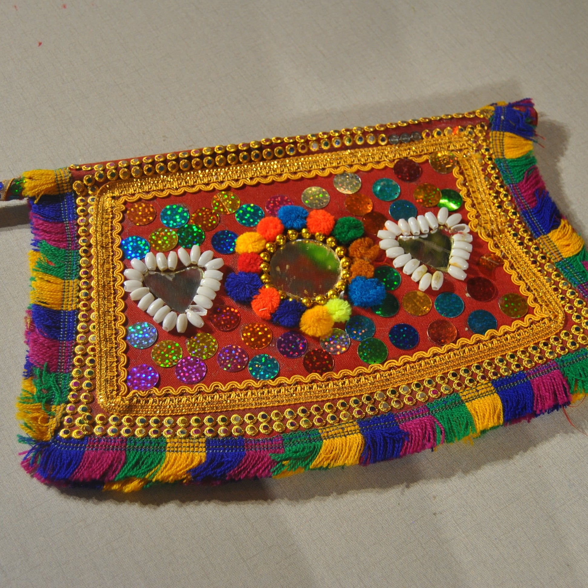 Fancy folk embroidery ornament