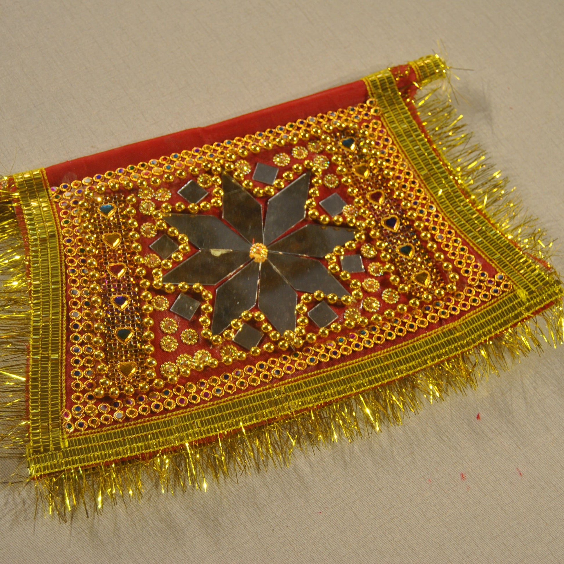 Fancy folk embroidery ornament