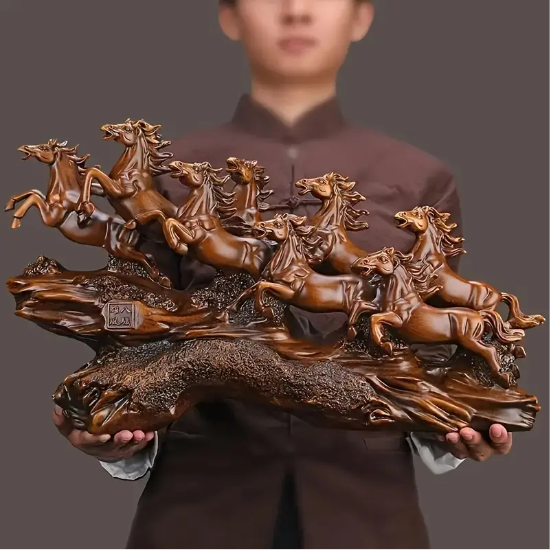 Elegant Resin Horse Sculpture