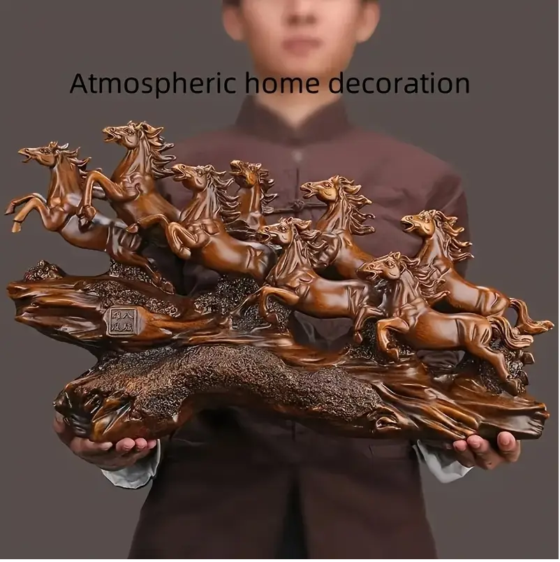 Elegant Resin Horse Sculpture