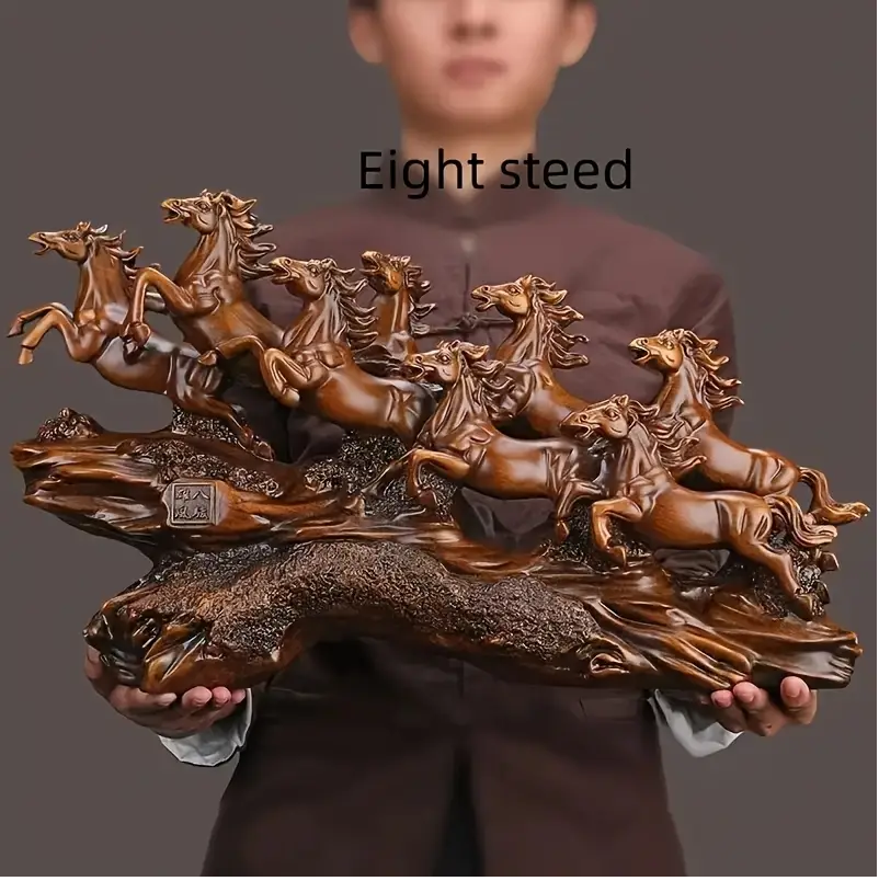Elegant Resin Horse Sculpture