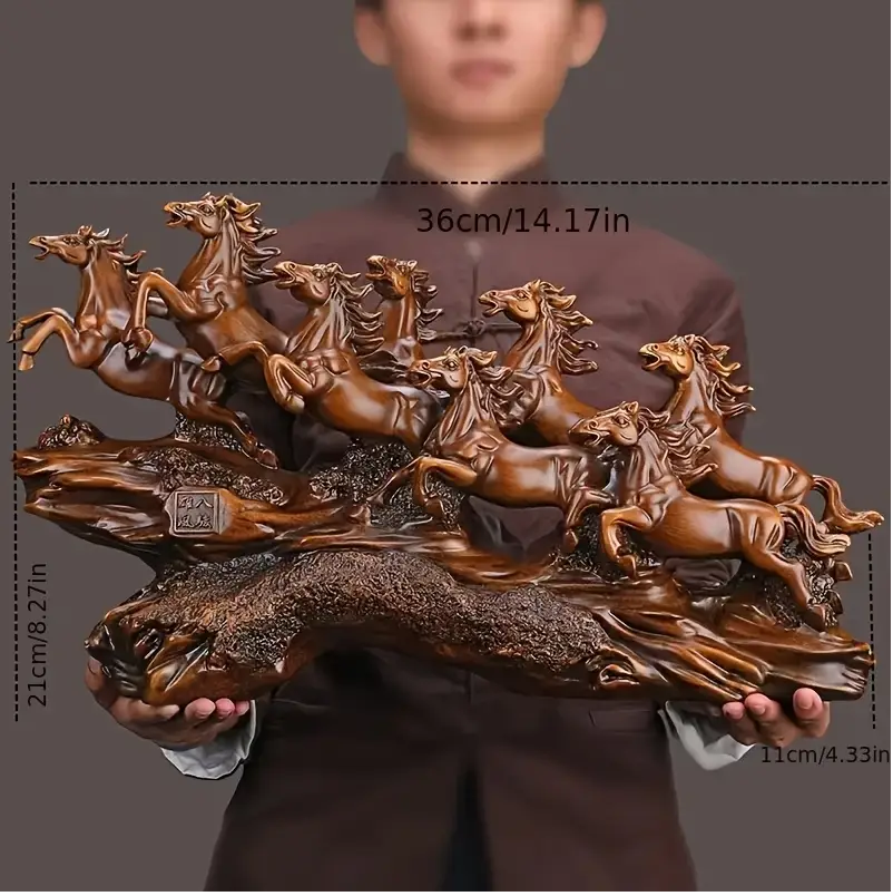 Elegant Resin Horse Sculpture