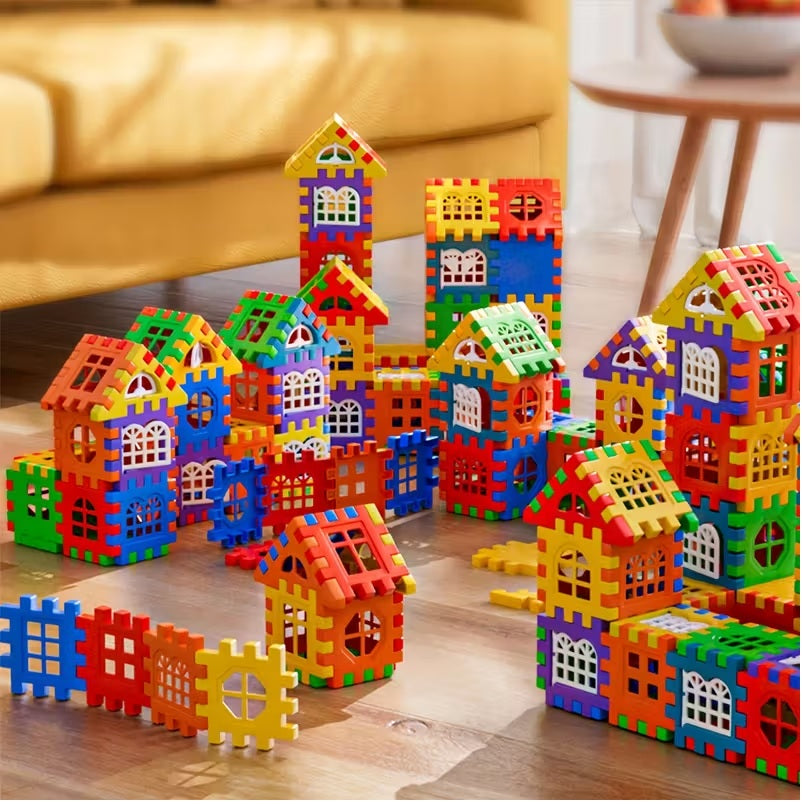Colorful Large House Building Blocks,