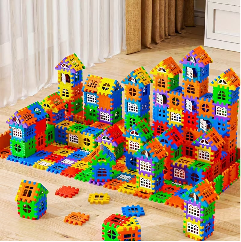 Colorful Large House Building Blocks,