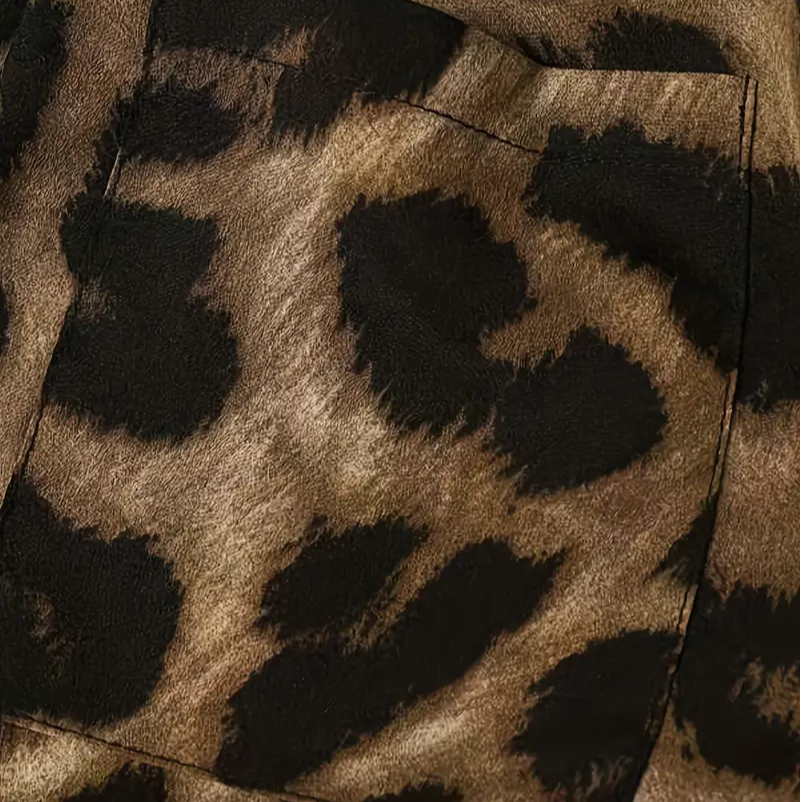 Leopard Print Vacation Two Piece Set