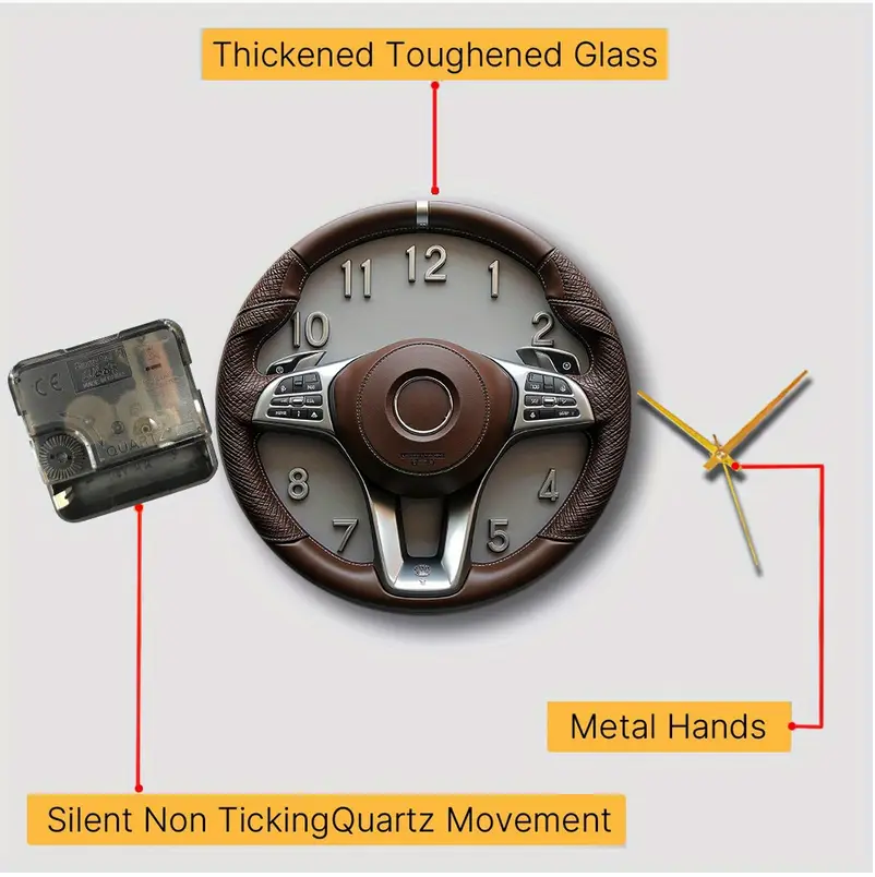 Steering  Wall Clock