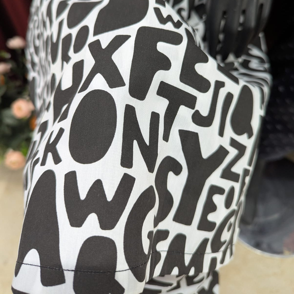 Alphabet print female kurta male  Nightwear Set