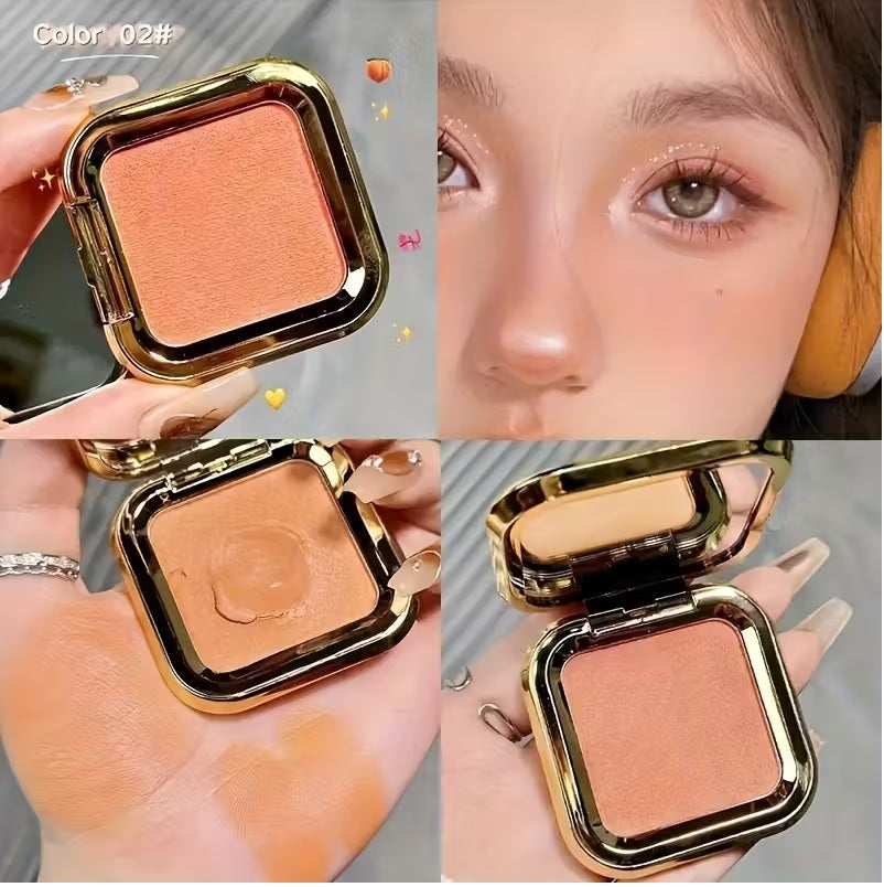 3-Shade Waterproof Blush Compact -