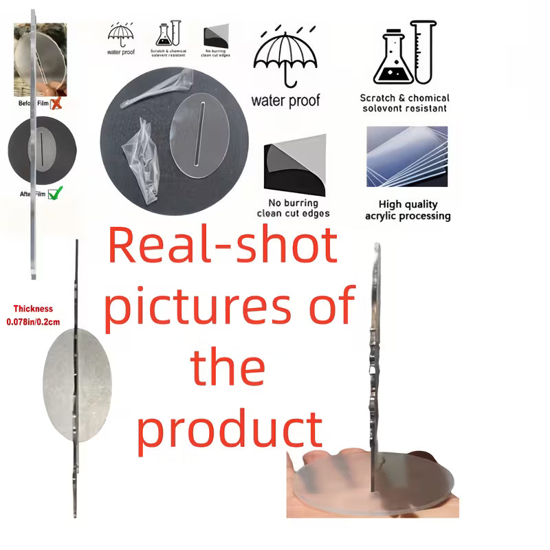 Acrylic Material for 2D Flat Printing, a Beautiful Bohemian Deer Snowflake Base Acrylic Ornament -