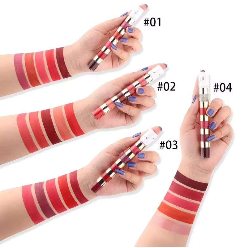 Lip Glaze Waterproof Sweatproof Colorfast Lipstick -