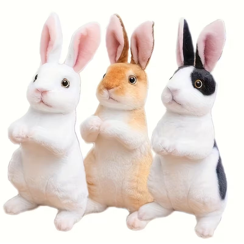 Lifelike Rabbit Plush Toy Set -