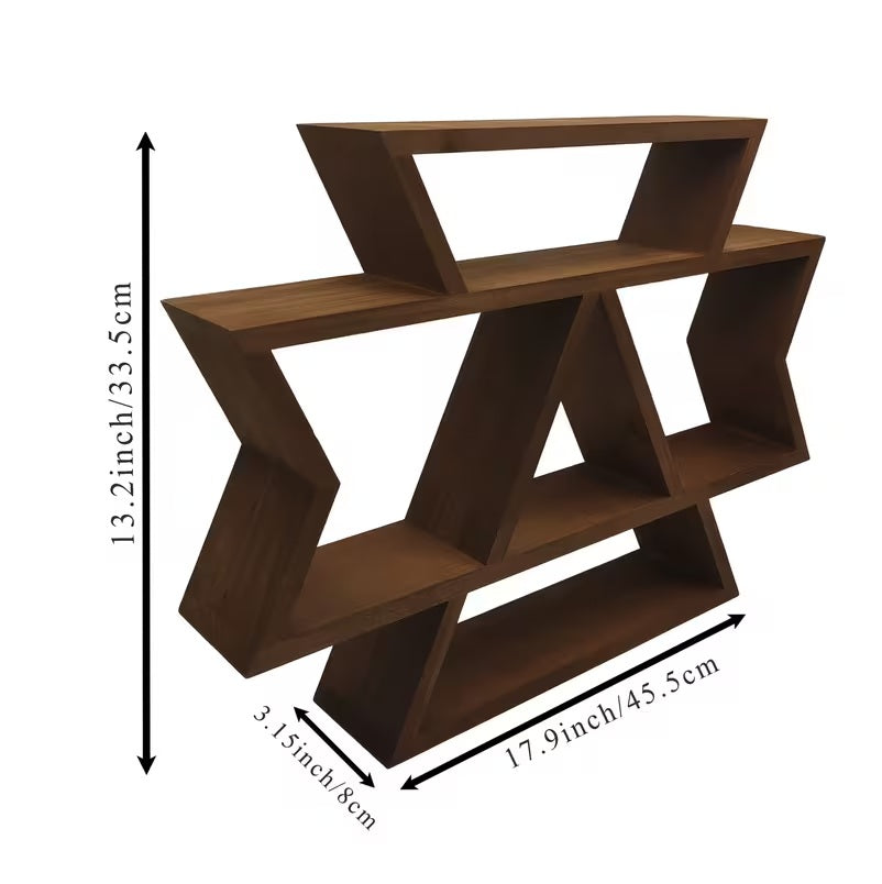 Solid Wood Wall-Mounted Floating Shelves -