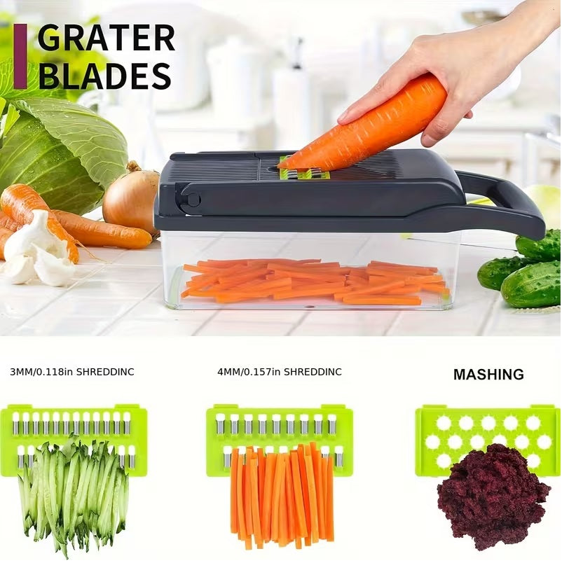 Vegetable Chopper, Multi-Functional Design,