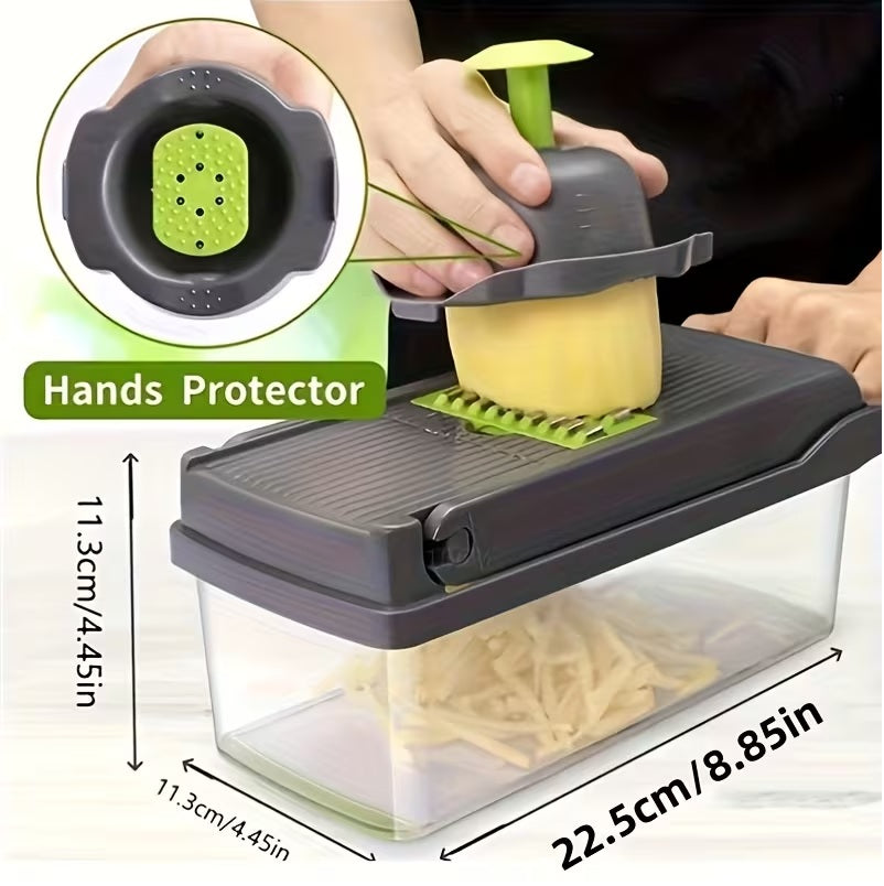 Vegetable Chopper, Multi-Functional Design,